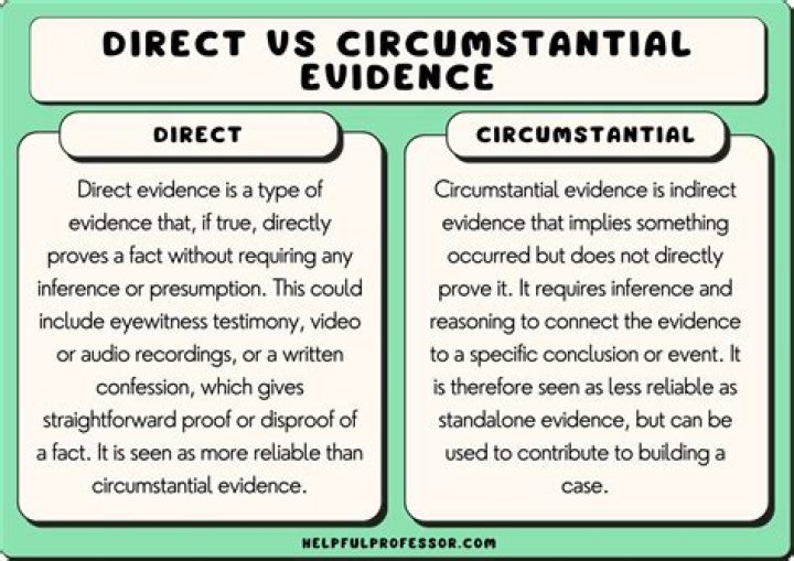 Are footprints direct or circumstantial evidence?