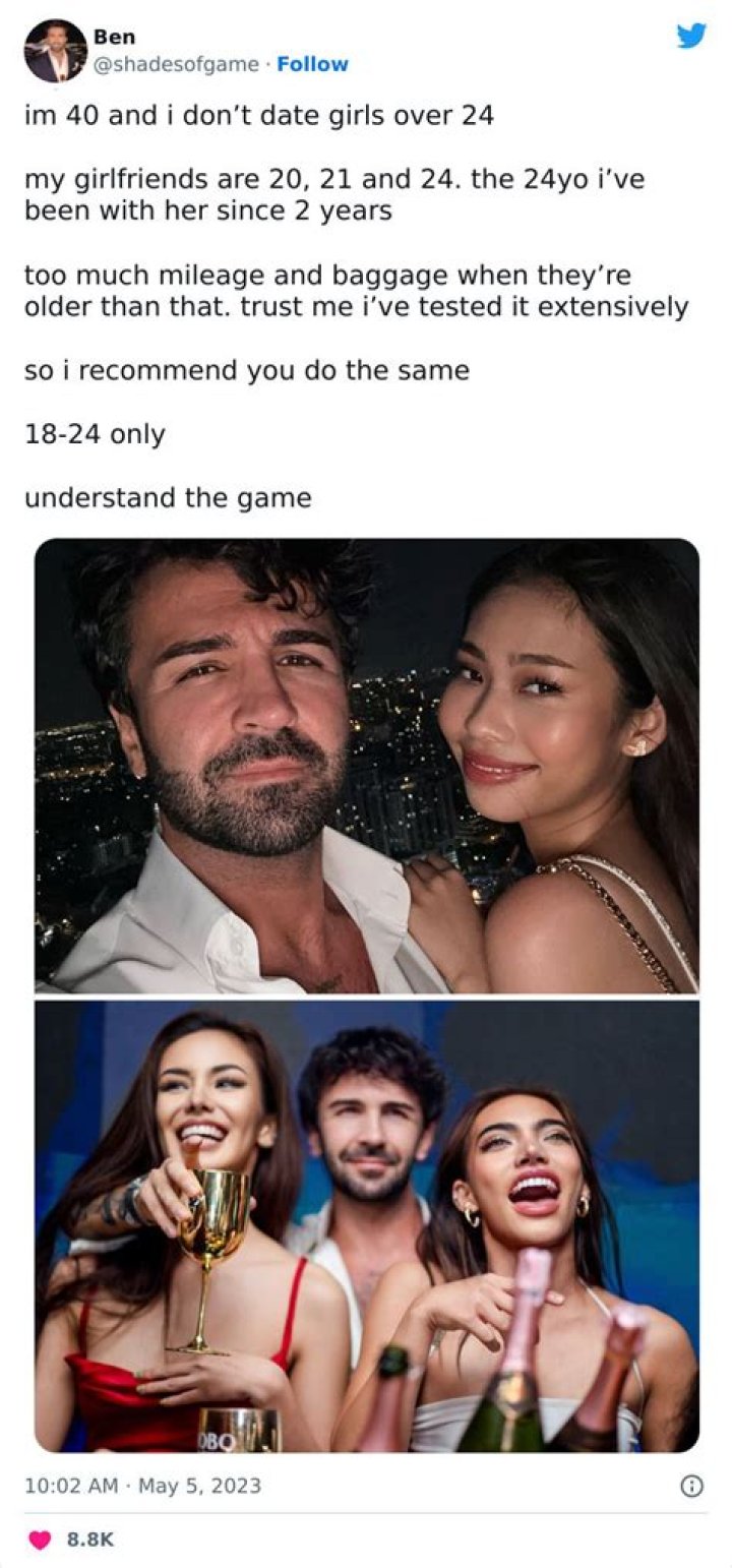 Can a 40 year old be with a 20 year old?