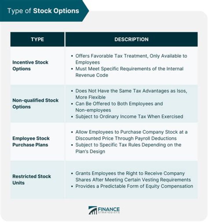 Can a company own stock options?