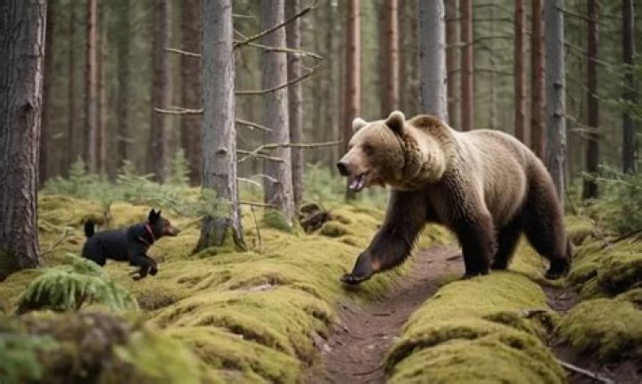 Can a dog outrun a bear?