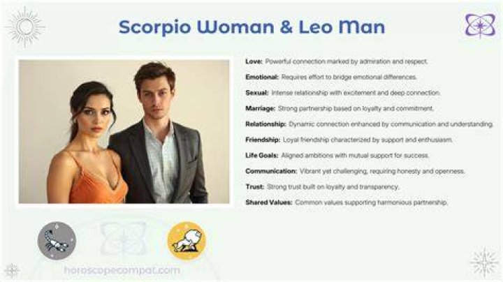 Can a Scorpio woman date a Leo man?
