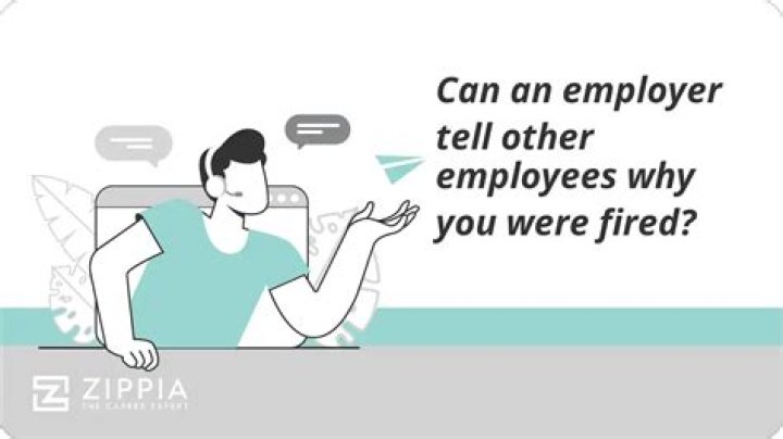 Can an employer tell someone if you work there?