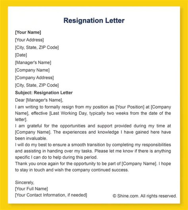 Can an employer write your resignation letter?