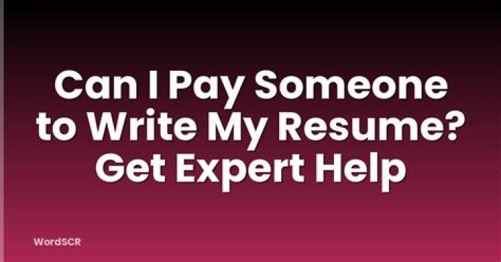 Can I pay someone to review my resume?