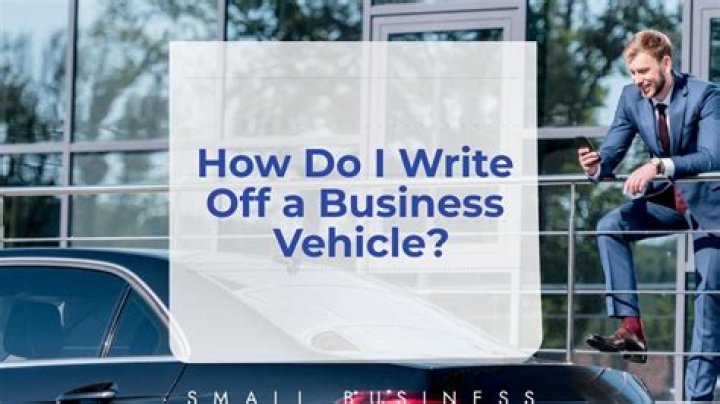 Can I write-off a company vehicle?