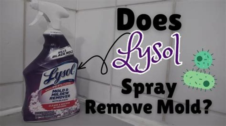 Can Lysol spray be used on walls?