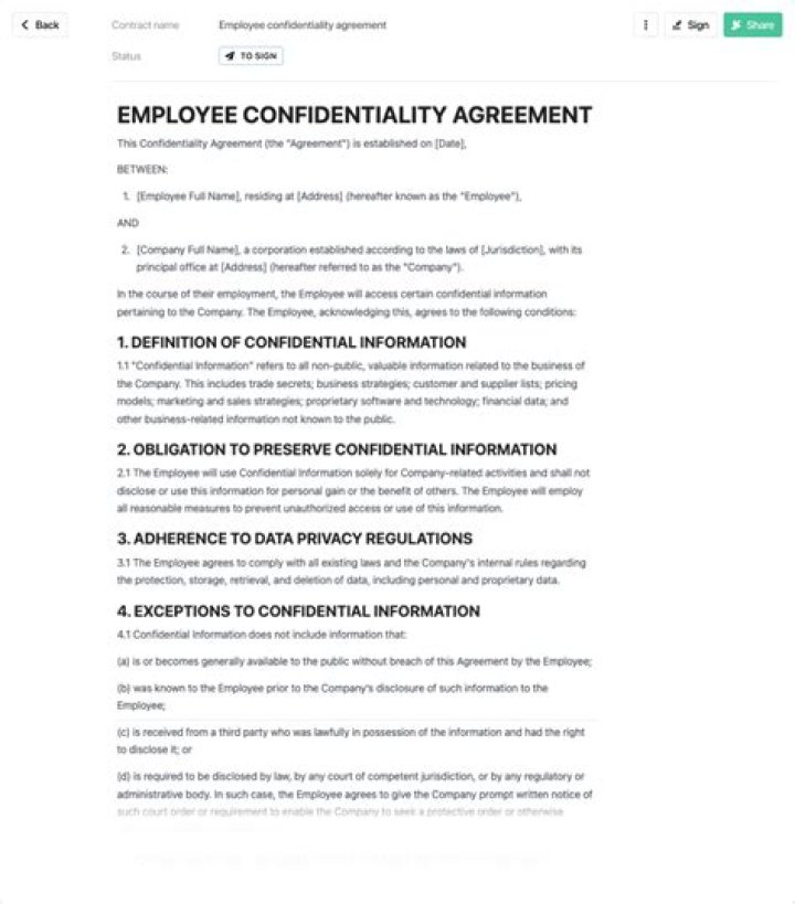 Can my employer make me sign a confidentiality agreement?