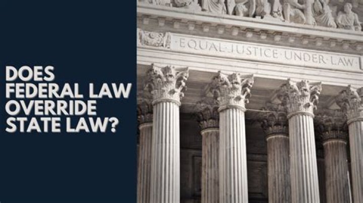 Can states override federal law?
