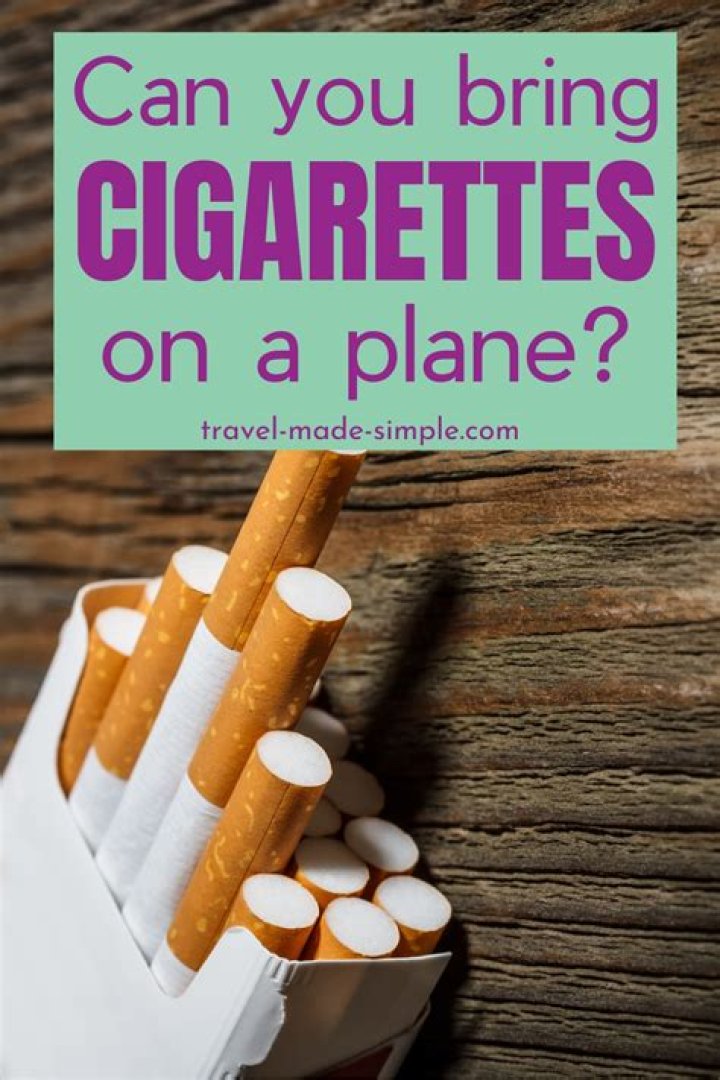 Can you bring cigarettes on plane?