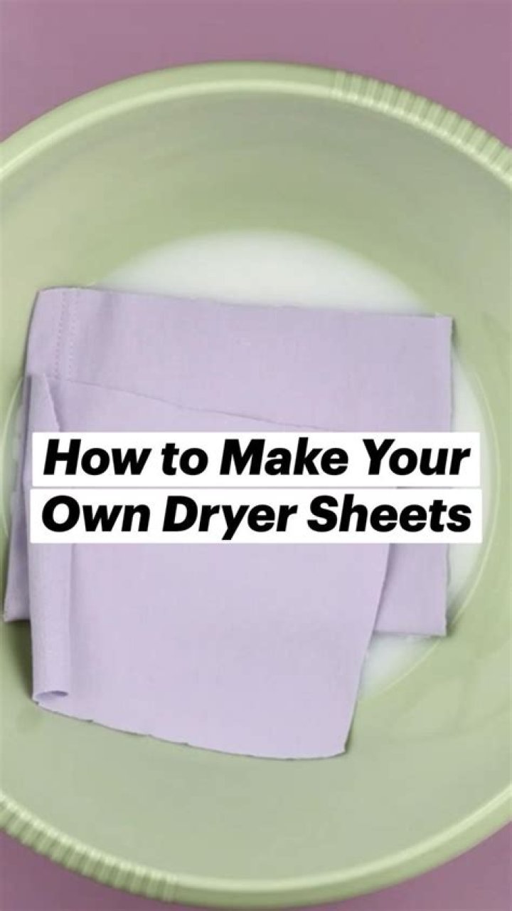 Can you make your own dryer sheets?