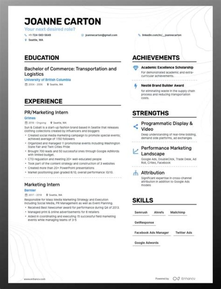 Can you put current on resume?