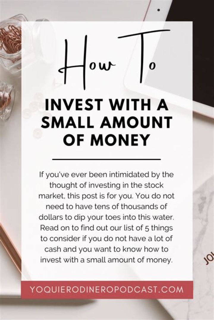 Can you start investing with a small amount of money?