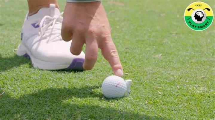 Can you step behind your golf ball?