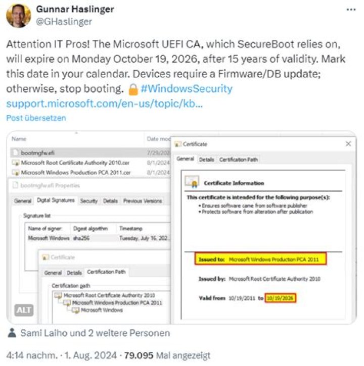 Do client certificates expire?