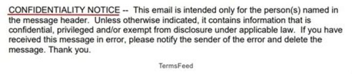 Do email confidentiality notices mean anything?