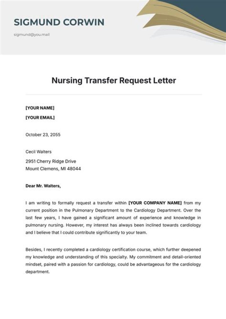 Do nurses get transferred?