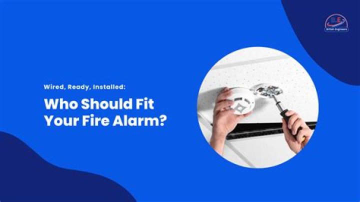 Do you need an electrician to install a fire alarm?