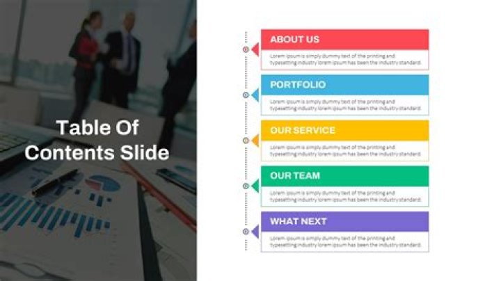 Does a PowerPoint presentation need a table of contents?