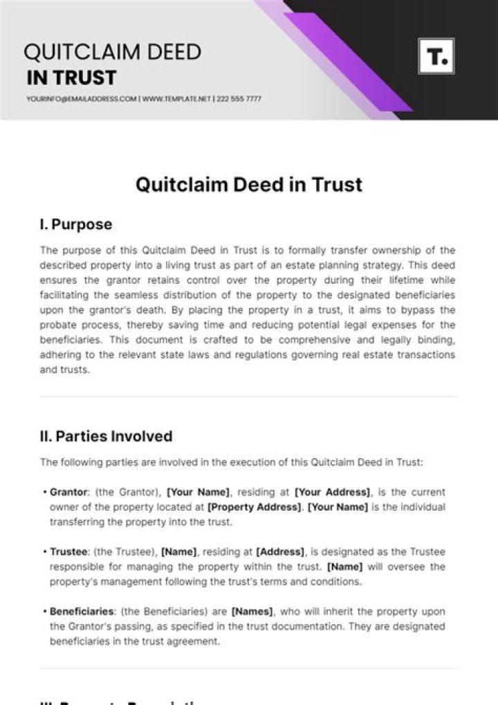 Does a quitclaim deed supersede a trust?