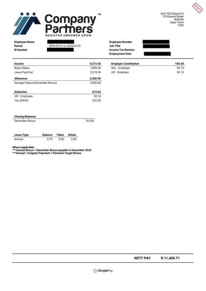 Does an employer have to provide copy payslips?