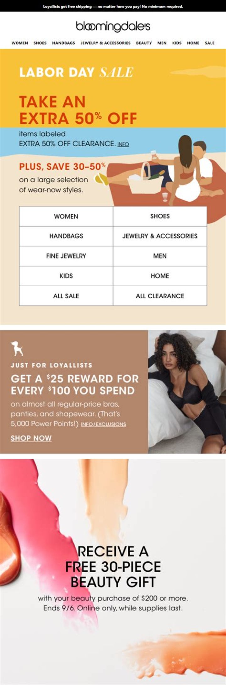 Does Bloomingdales have Labor Day sales?