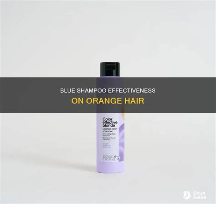 Does blue shampoo work on orange hair?