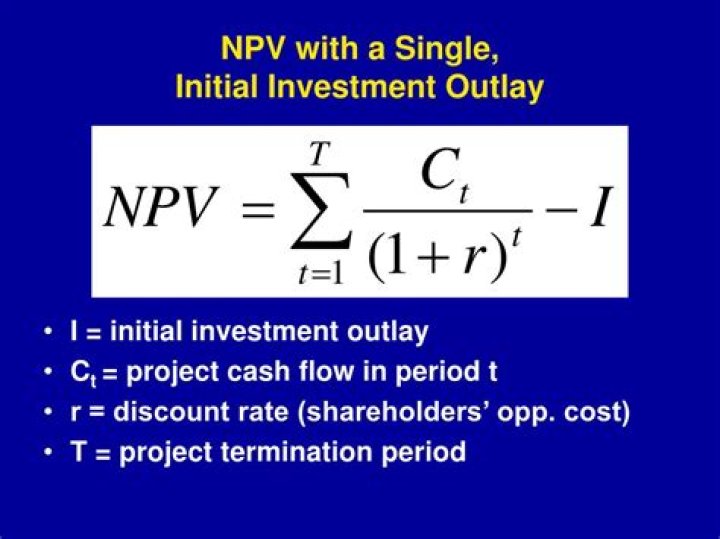 Does NPV include initial investment?