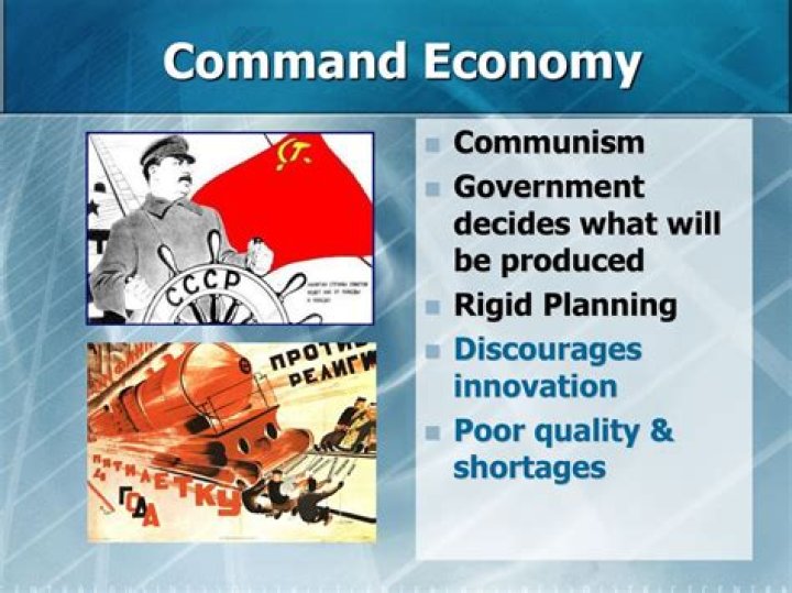 How are decisions made in a command communist economy?