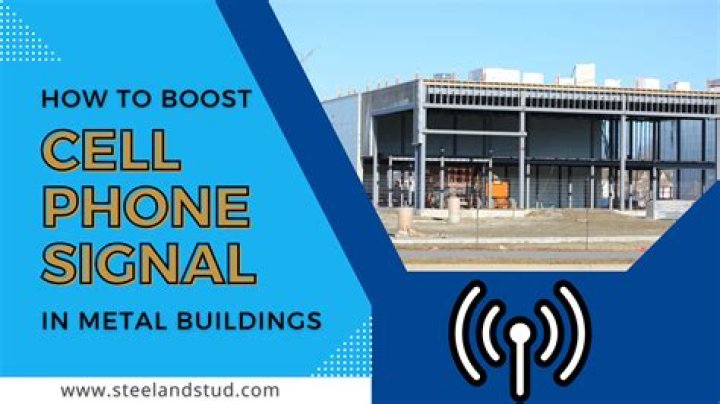 How can I boost my cell phone signal in my office building?