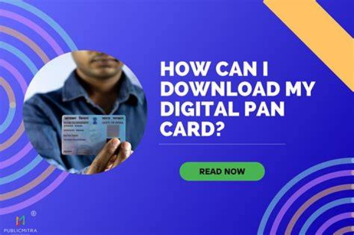 How can I download my PAN card PDF?