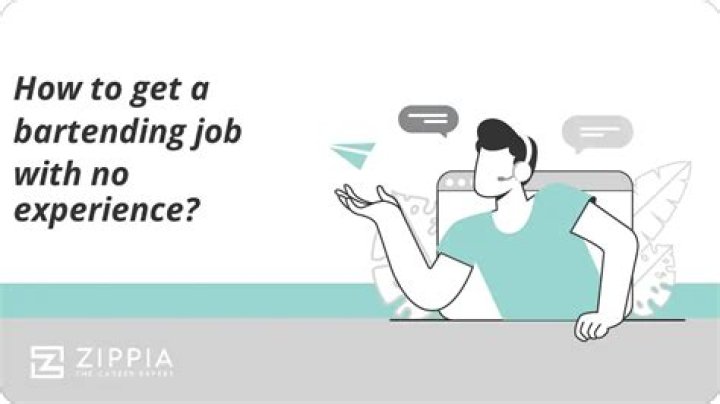 How can I get a bartending job with no experience?