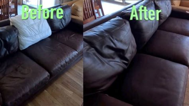 How can I make my leather couch shine again?