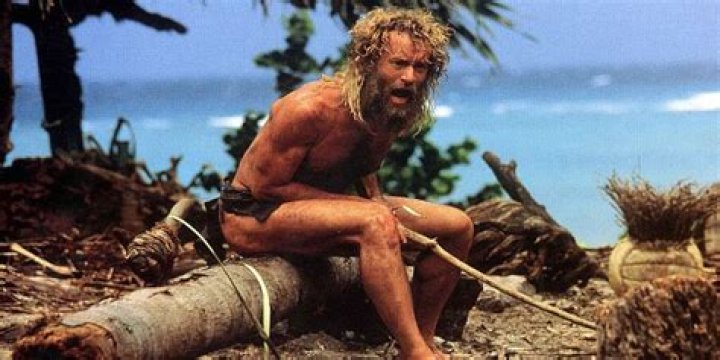 How did Tom Hanks character end up on the island in Cast Away?