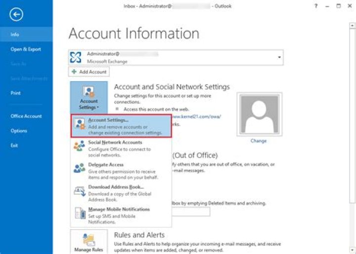 How do I find my Exchange information?