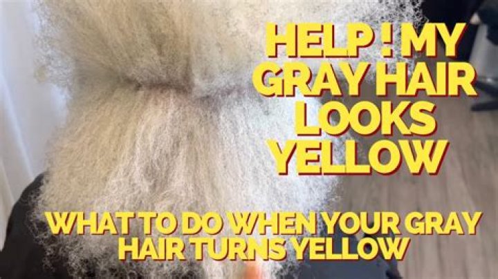How do I keep my gray hair from turning yellow?