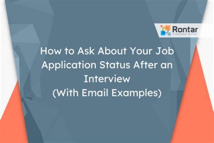 How do I politely ask for job application status?