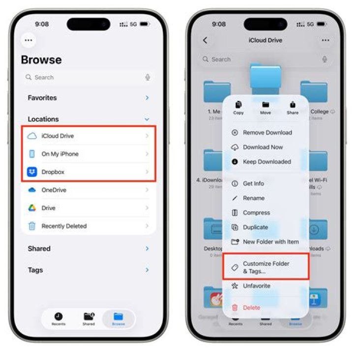 How do I unhide an app folder on my iPhone?