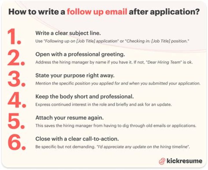 How do I write a follow up email in office?