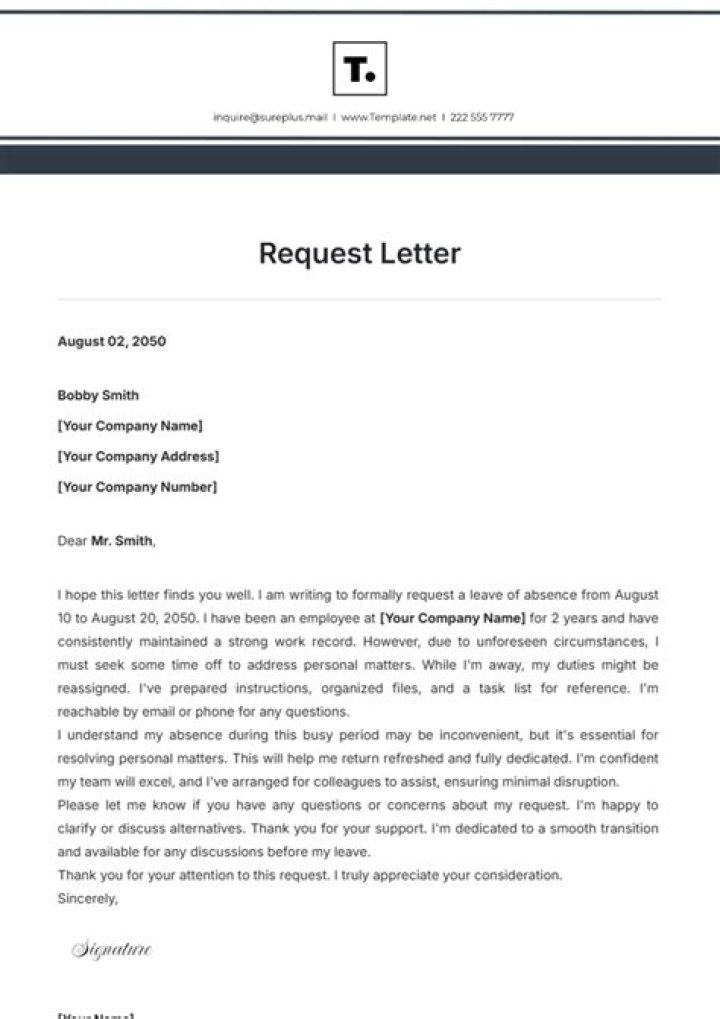 How do I write a letter requesting help?