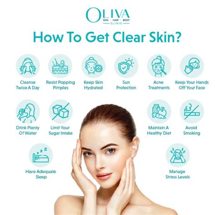 How do models get clear skin?