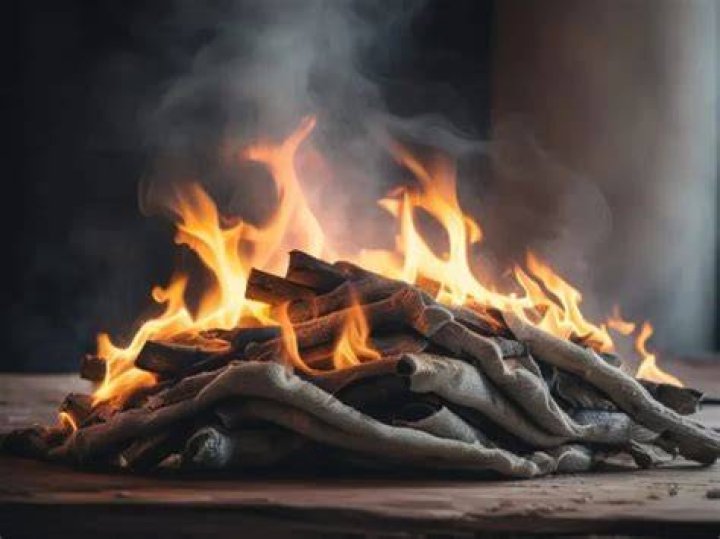 How do oily rags catch on fire?