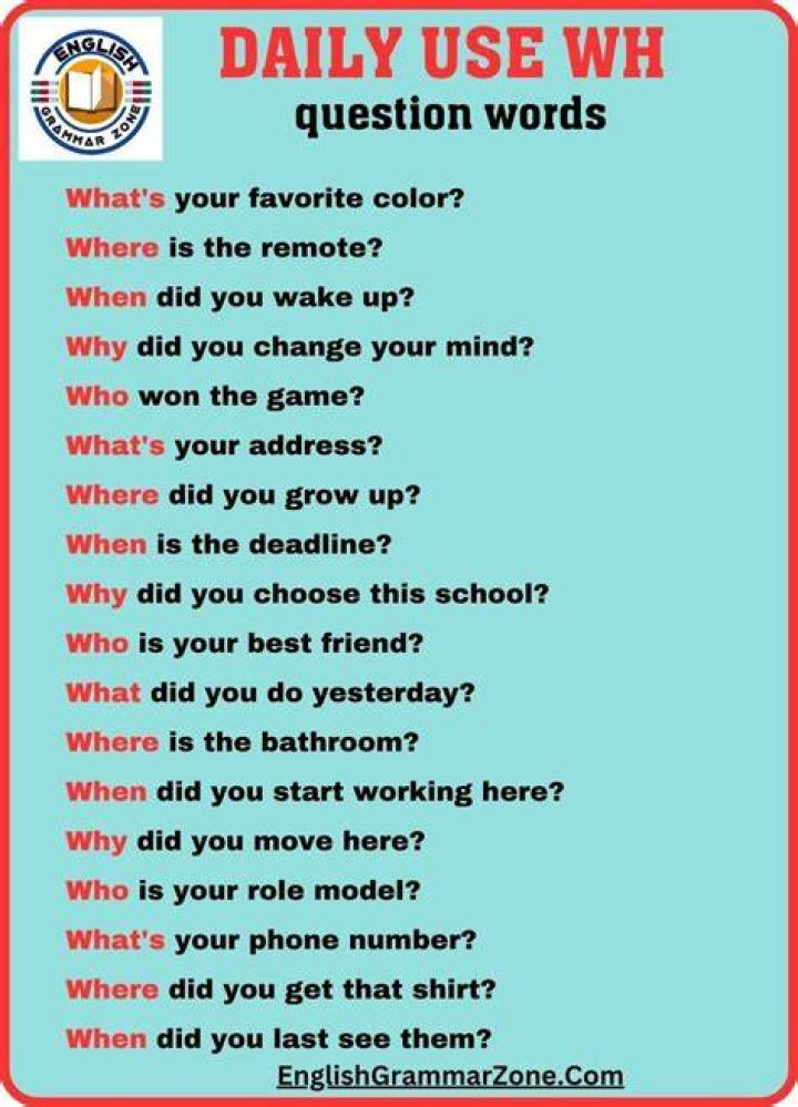 How do you answer a question starting with when?