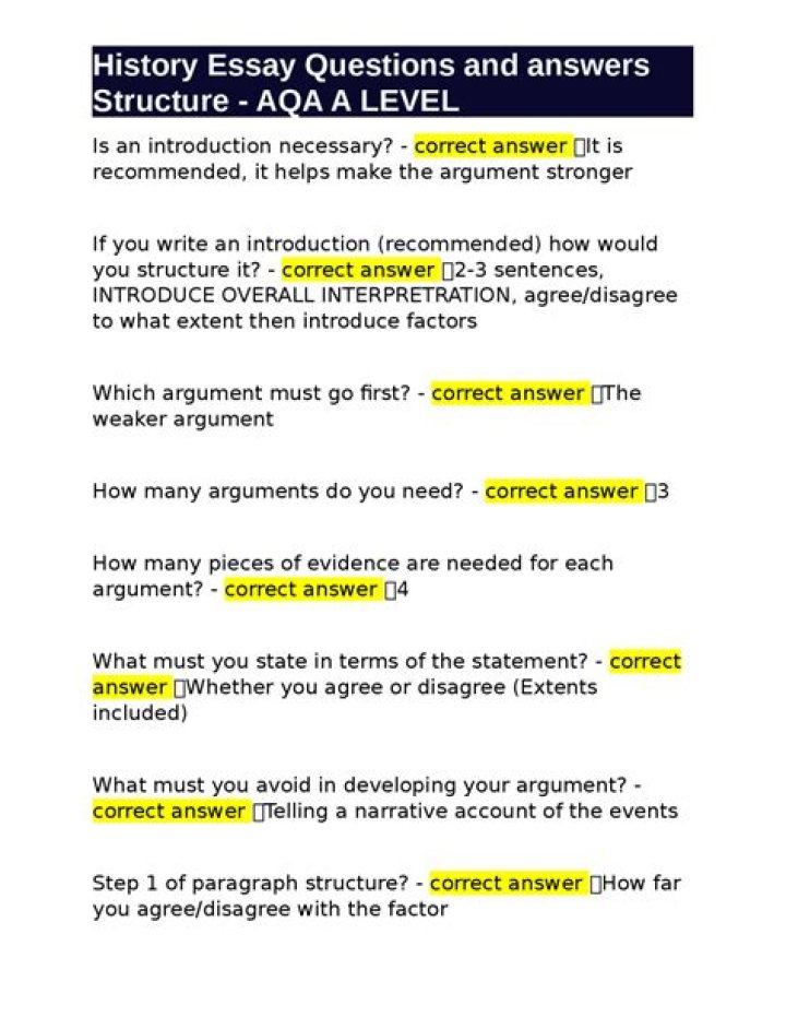 How do you answer an essay question on an application?