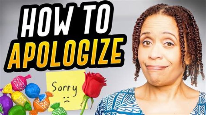 How do you apologize to someone falsely accused?