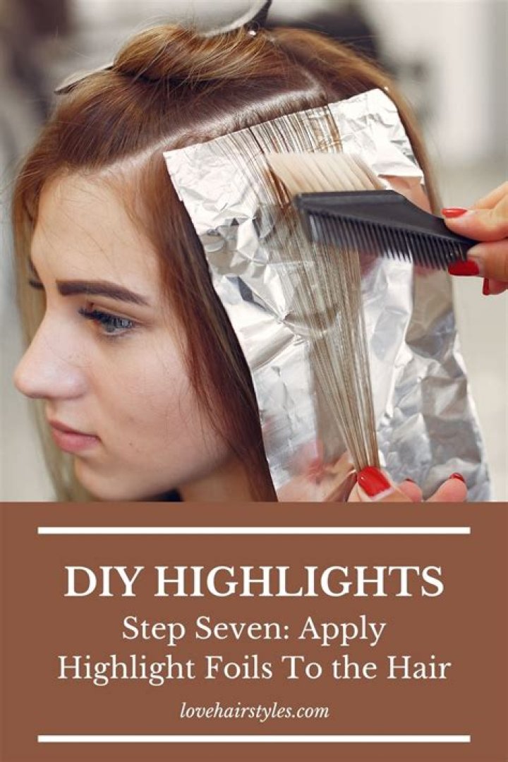 How do you apply foil highlights at home?