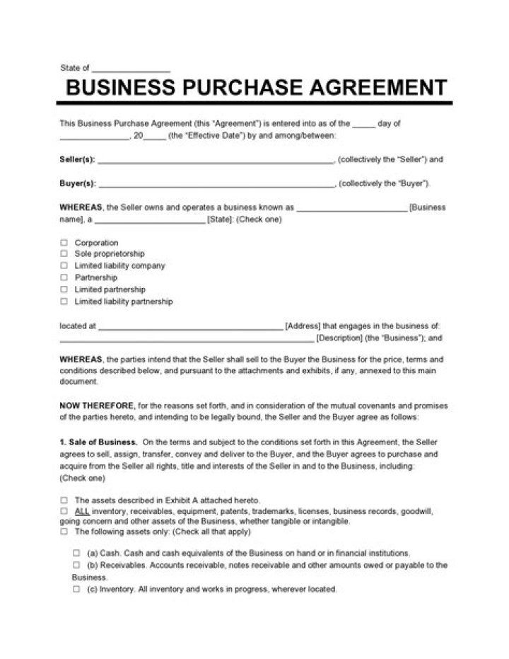 How do you ask for a business purchase?