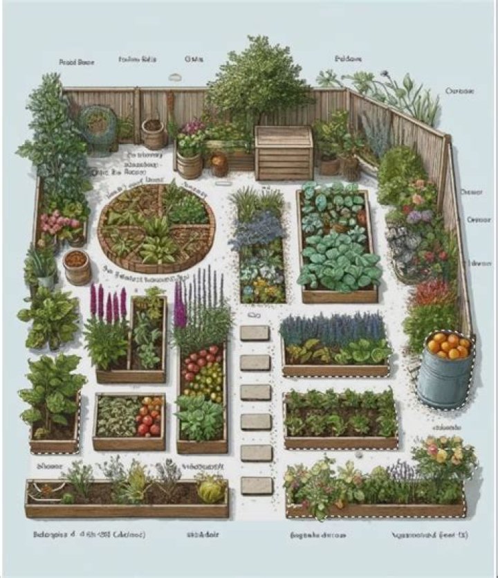 How do you design a garden layout?