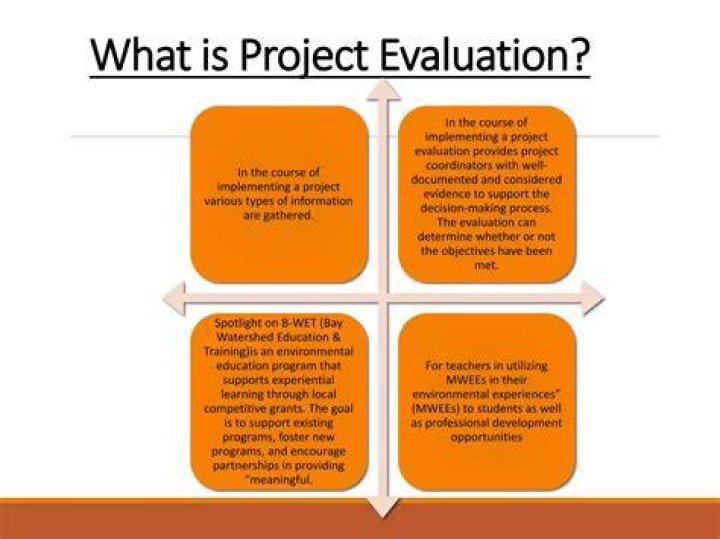How do you evaluate a project?