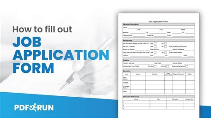 How do you fill out a job application form?
