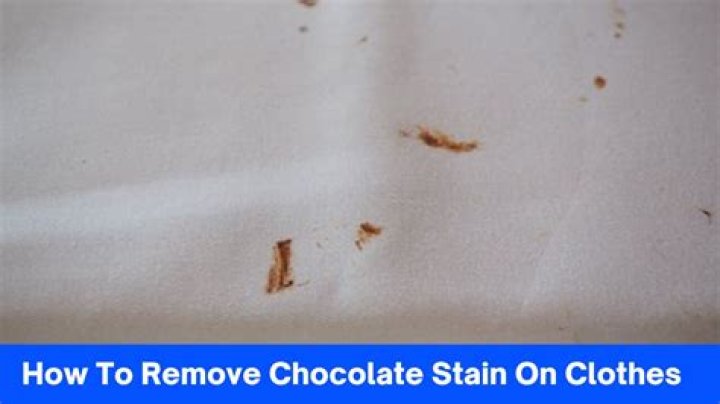 How do you get chocolate ice cream stains out of clothes?